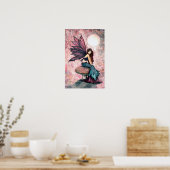 Jolie Fée sur Impression de Poster de Champignon (Cuisine)