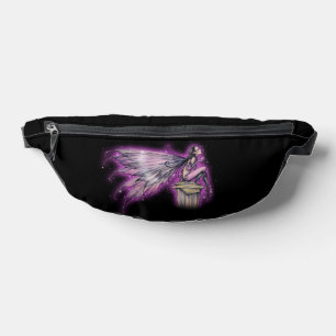 Jolie fée violette et étoiles