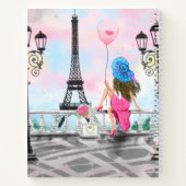 Jolie Femme À Paris Carnet Tour Eiffel (Dos)
