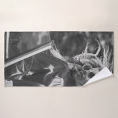 Jolie femme en voiture convertible (Serviette de bain)