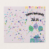 Jolie fête d'anniversaire Design de carte de voeux (Outside Unfolded)