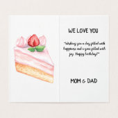 Jolie fête d'anniversaire Design de carte de voeux (Inside Unfolded)