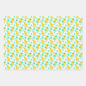 Jolie fête de canard carrelé Enveloppement Feuille (Devant 3)