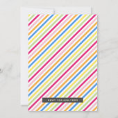 Jolie fête de maquillage colorée filles Invitation (Dos)