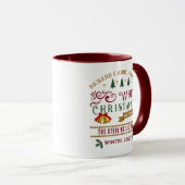 Jolie fête de Noël Café Mug (Devant droit)