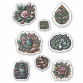 Jolie feuille de Étiquette d'épices de plantes (Devant)