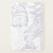 Jolie feuille de palme violette et blanche (Dos)