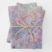 Jolie feuille de papier d'enveloppement d'aquarell (En situation)