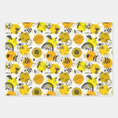 Jolie feuille d'enveloppement des abeilles Ensembl (Devant)