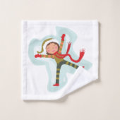 Jolie fille Ange Neige (Gant de toilette)