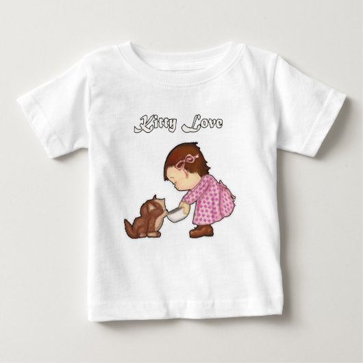 Jolie fille de dessin animé T-shirt (Devant)