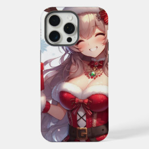 Jolie fille de Noël d'anime