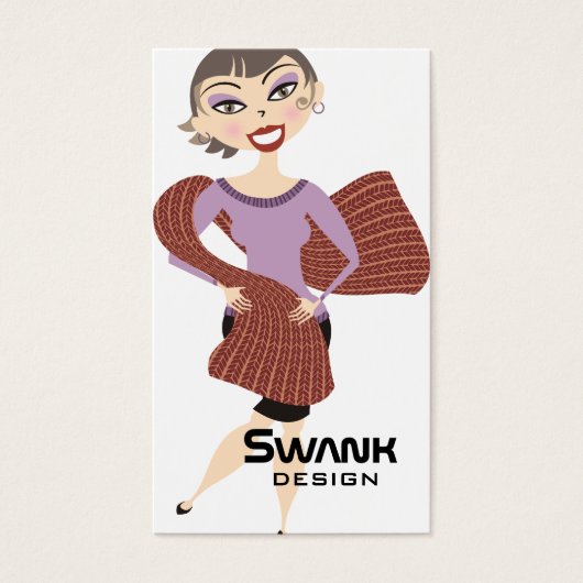 Jolie fille écharpe géant tricot crochet (Devant)