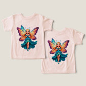 ⭐ Jolie Fille Fée Avec des Ailes de Papillon 🦋 (Design Recto & Verso)