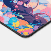 Jolie fille florale colorée avec papillon (Coin)