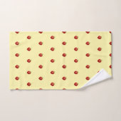 Jolie Fille Fraise sur Crème (Serviette à main)