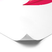 Jolie fille lashes et lèvres affiche (Coin)