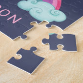 Jolie fille magique Rainbow Unicorn Jigsaw Puzzle (Côté)