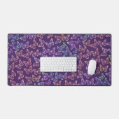 Jolie fille papillon violet Motif Iridescente (Clavier et souris)