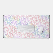 Jolie fille Pastel Butterfly Motif Iridescente (Clavier et souris)
