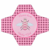 Jolie fille rose bébé Bee personnalisée (Plat)
