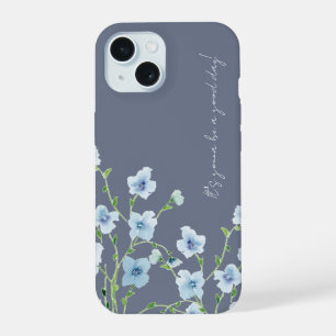 Jolie fleur bleue aquarelle