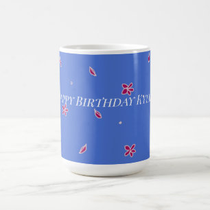 Jolie Fleur D'Anniversaire Colorée Pour Sa Mug