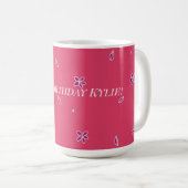 Jolie Fleur D'Anniversaire Colorée Pour Sa Mug (Devant droit)
