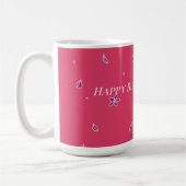 Jolie Fleur D'Anniversaire Colorée Pour Sa Mug (Gauche)