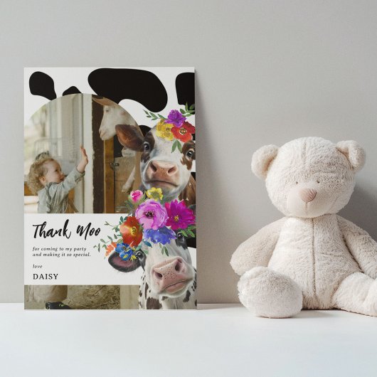 Jolie Fleur Merci Vache Anniversaire
