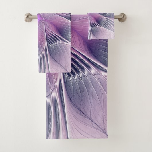 Jolie fleur rose abstraite moderne art fractal (En situation)