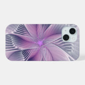 Jolie fleur rose abstraite moderne art fractal (Verso Horizontal)