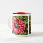 Jolie Fleur Rouge Macror Mug (Devant gauche)