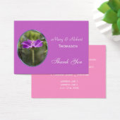 Jolie fleur violet mariage merci (Bureau)