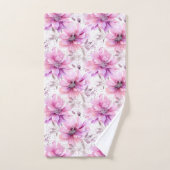Jolie Fleurs de coquette Florale Rose (Serviette à main)