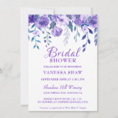 Jolie Fleurs Invitation à la douche nuptiale (Devant)