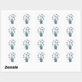 JOLIE FLEURS SUR CARRÉ STICKER (Feuille)