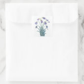 JOLIE FLEURS SUR CARRÉ STICKER (Sac)