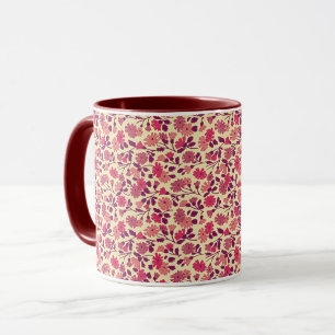 Jolie Fleurs Vintage Style Floral Mug Cup