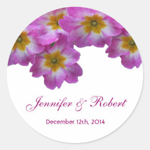 Jolie fleurs violettes autocollant mariage