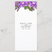 Jolie Fleurs violettes - Menu (Dos)