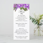 Jolie Fleurs violettes - Menu (Debout devant)