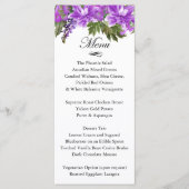Jolie Fleurs violettes - Menu (Devant)