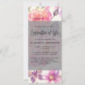 Jolie Floral Funeral Invitation numérique (Devant)