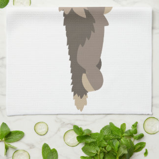 Jolie flotte Cartoon Wolf Serviette de cuisine