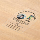 Jolie Frog Graduation Acrylique Invitation (Poser)