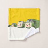 Jolie gamme de voitures cartonnées (Gant de toilette)