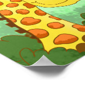 Jolie Girafe dans la Jungle Impression d'art pour (Coin)