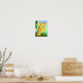 Jolie Girafe dans la Jungle Impression d'art pour (Cuisine)