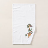 Jolie Giraffe de Noël Holly Garland (Serviette à main)